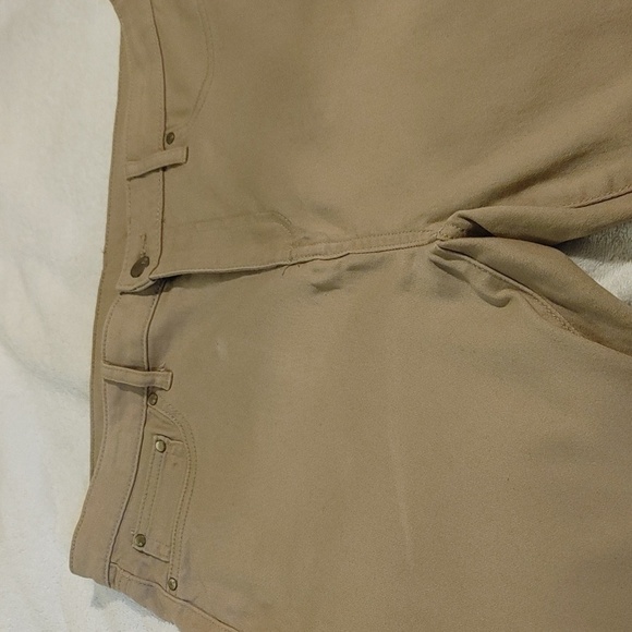 NWOT Faded Glory Straight leg Button/Zip Tan Pant Size 14 - Picture 4 of 10